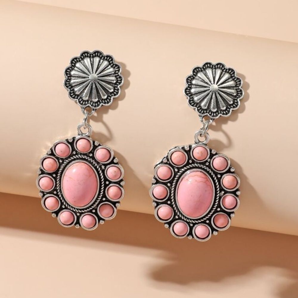 3for$20 Pink Turquoise Earrings